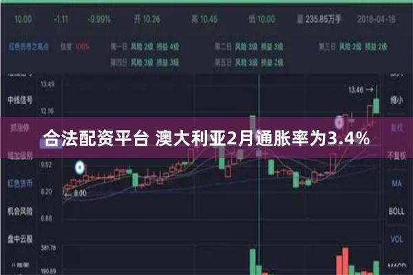 合法配资平台 澳大利亚2月通胀率为3.4%