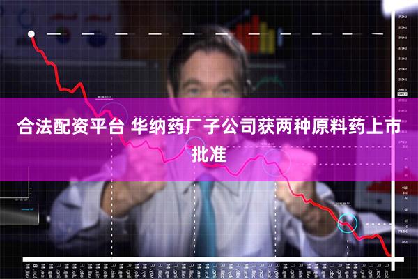 合法配资平台 华纳药厂子公司获两种原料药上市批准
