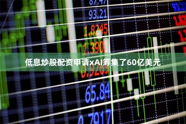 低息炒股配资申请xAI筹集了60亿美元